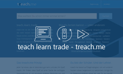 treach.me - Die Online Tauschbörse für die, die mehr wissen wollen